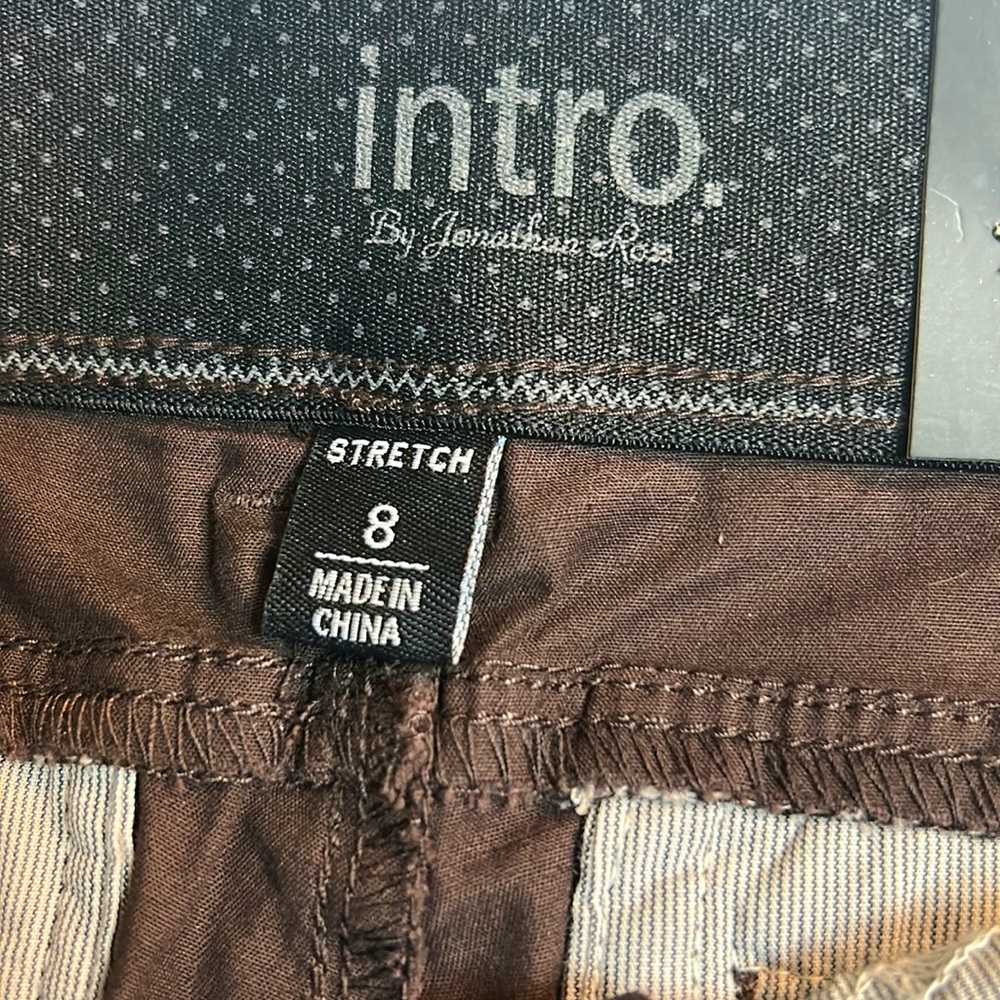 NWT⭐️INTRO Capri PANTS Brown🤎Comfort Waist; Tummy Control; Bottom Lifter Size 8 - Picture 2 of 14